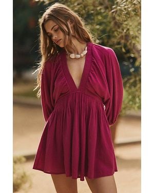 free-est For The Moment Mini Dress By - Red