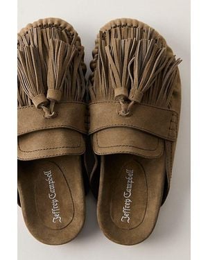 Jeffrey Campbell Tuesday Tassel Mules By - Brown