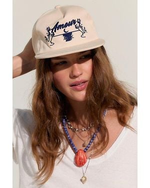 Free People Amour Inc Moonlight Snapback - Blue