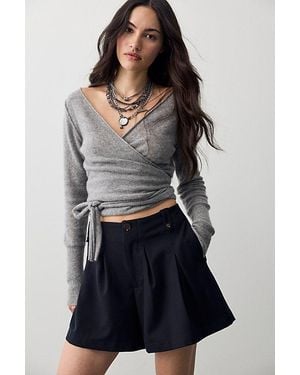 Free People At Bay Trouser Shorts - Multicolour