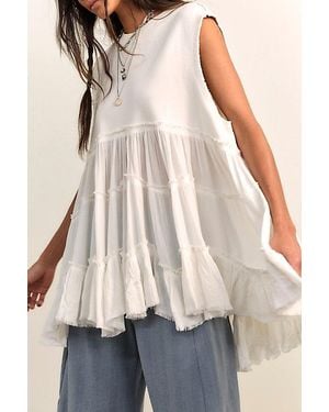 Free People Pixie Babydoll Sweatshirt - Natural