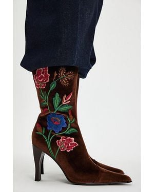 Jeffrey Campbell Secret Garden Snip Toe Boots By - Blue