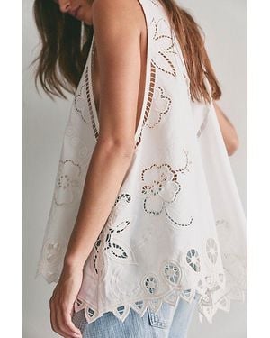 Free People Reina Cutwork Tunic - Multicolour