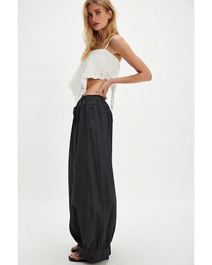 Free People The Rundown Pull-On Balloon Trousers - Black