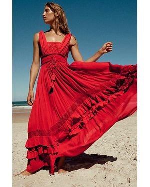 Free People Santa Maria Maxi Dress - Red