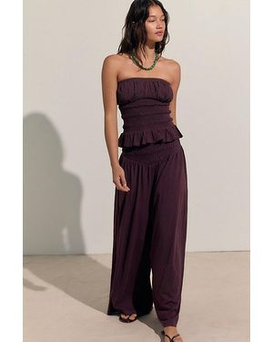 free-est Don'T Call Me Pant Set By - Purple