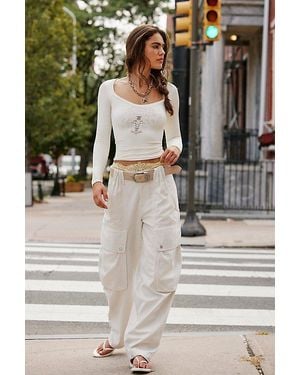 Intimately By Free People Dynamic Duo Long Sleeve By - White
