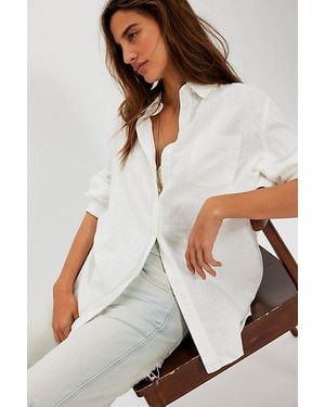 Free People Everyday Linen Shirt - Multicolour