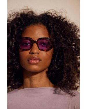 Free People Alta Square Sunglasses - Purple