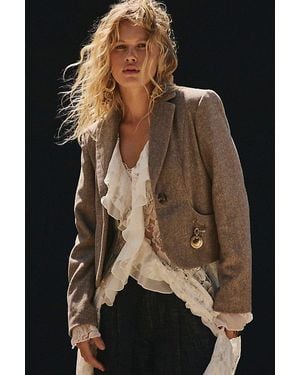 Free People Whip Smart Blazer Jacket - Multicolour