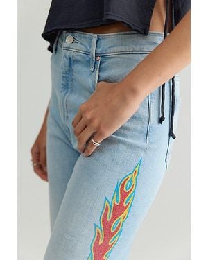 Mother The Saloon Sneak Jeans - Blue