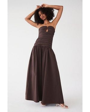 Shona Joy Campbell Drop-Waist Maxi Dress - Purple