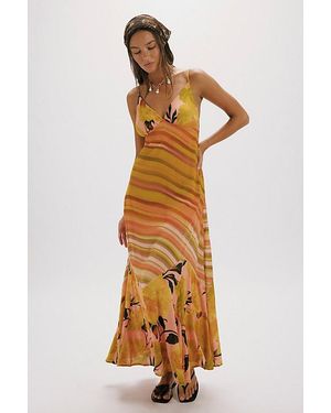 Free People Painted Sands Maxi Dress - Metallic