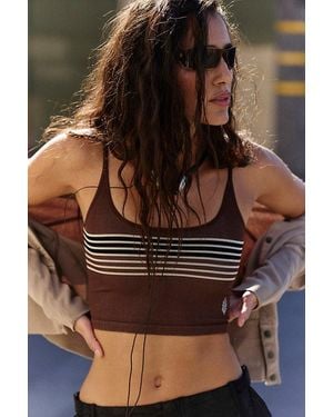 Fp Movement Tighten Up U-Back Striped Tank - Brown