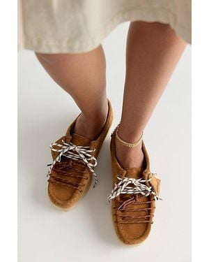 Clarks Wallabee Lace Moccasins - Brown