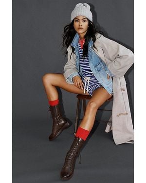 Silent D Cult Classic Combat Boots - Grey