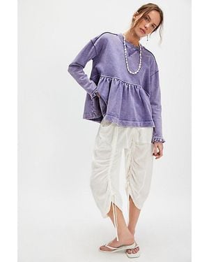 Free People Bb Doll Sweatshirt - Purple