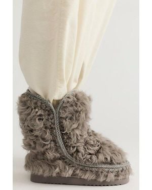 Mou Curly Creston Boots - Brown
