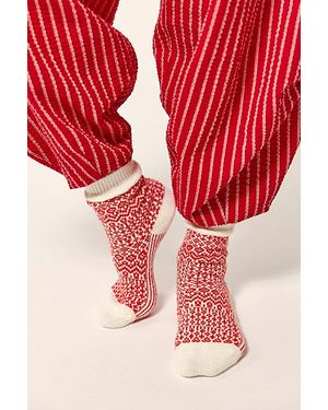 Free People Nordic Knit Sock Bundle - Red