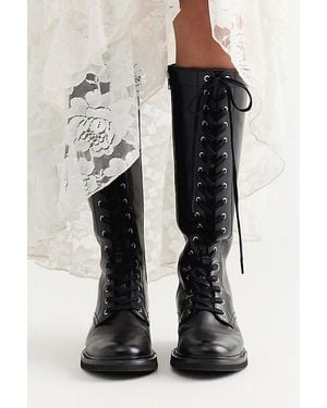 Frye Phoebe Lace-Up Tall Boots - Green