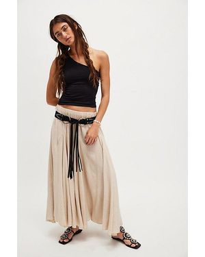 Free People Madras That Solid Linen Maxi Skirt - Multicolour