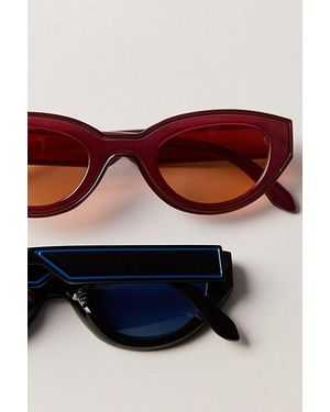 Free People Joni Cat Eye Sunglasses - Red