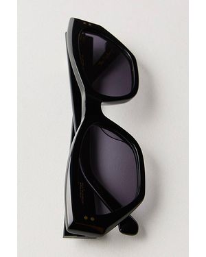 Luv Lou The Sydney Rectangle Sunglasses - Black