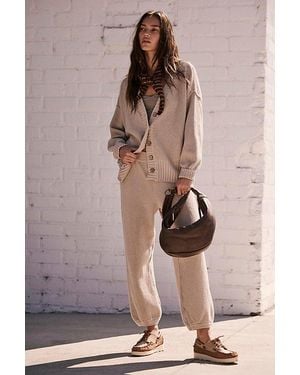 free-est Hailee Cardi Co-ord - Brown