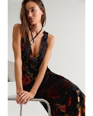 Anna Sui Folia Devore Maxi Dress - Black