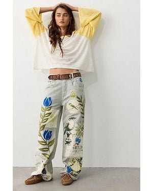 Free People Holland Boyfriend Jeans - Multicolour