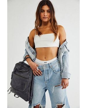 Free People East End Leather Backpack - Blue