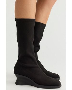 Camper Louise Wedge Street Boots - Black
