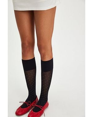 Swedish Stockings Eria Knee High Tights By - Black
