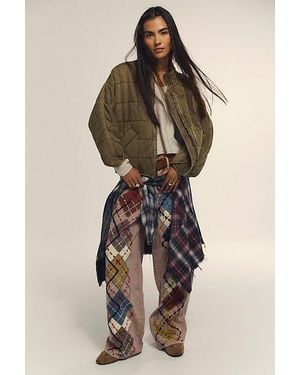 Free People Dolman Quilted Knit Jacket - Natural