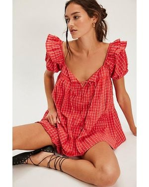 Free People Maggy Mae Yarn Dye Set - Red