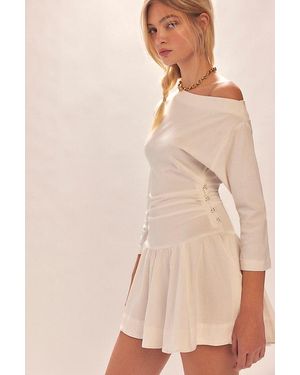 free-est Junie Drop-Waist Mini Dress By - Natural