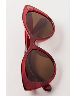 Free People Laurel Cat-Eye Sunglasses - Red