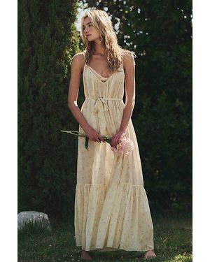 LoveShackFancy Hale Maxi Dress - Green