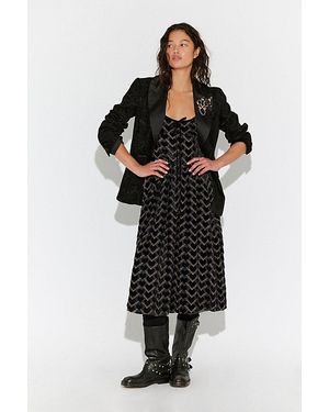 Free People Freya B/O Midi Dress - Black