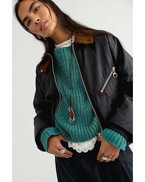 Barbour Arlene Wax Jacket - Blue