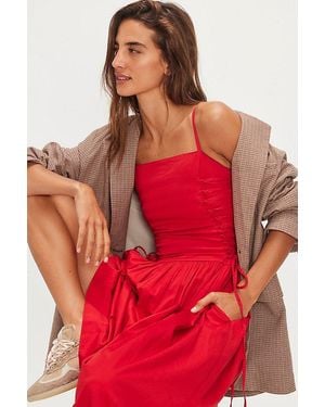 Damson Madder Angelina Midi Dress - Red