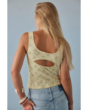 Intimately By Free People Full Bloom Cotton Eyelet Cami By - Brown