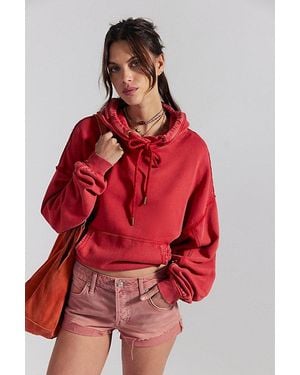 Free People Cali Cuffed Shorties - Red