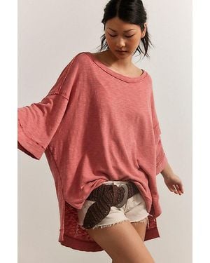 Free People Untouched Gem Tee - Red