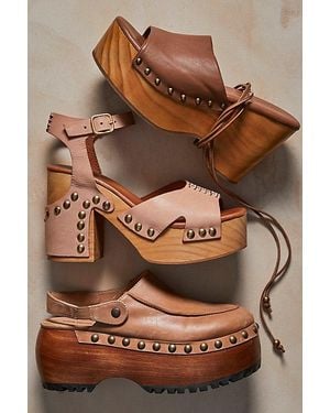 Free People Everette Platform Clogs - Black