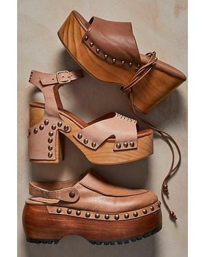Free People Everette Platform Clogs - Black