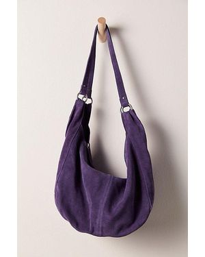 Free People Roma Suede Tote Bag - Purple