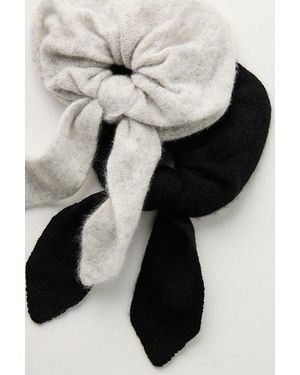 Free People Cashmere Knot Scrunchie - Black