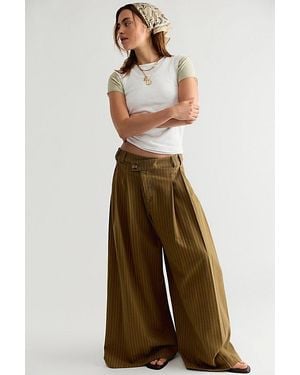 Free People Porter Crossover Trousers - Natural