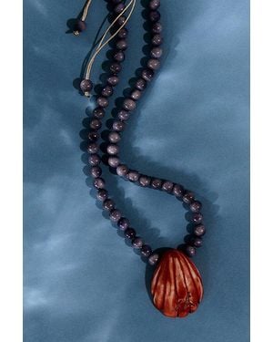Essentially Mindful Spondylus Necklace - Brown